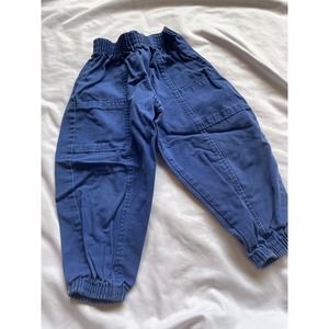 Vintage Buster Brown 3T Pants Boys Made In USA Cotton Blue Cotton Pull On